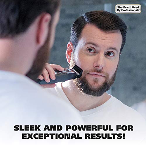 Wahl Lithium Ion Total Beard Trimmer, Facial Hair Clippers with 13 Guide Comb...