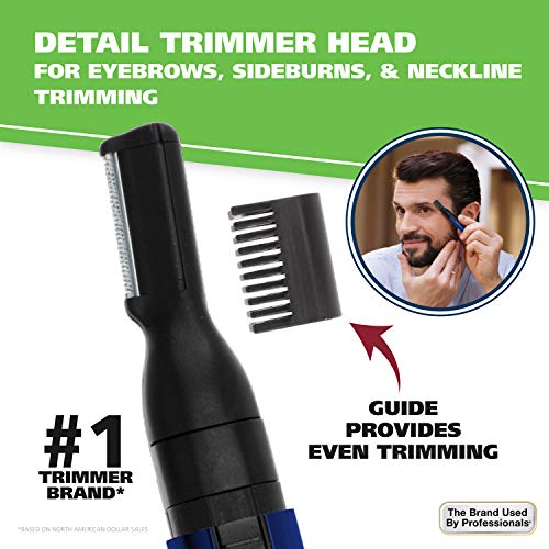 Wahl Lithium Two-In-One Pen Detail Trimmer for Nose, Ear, Neckline, Eyebrow, ...