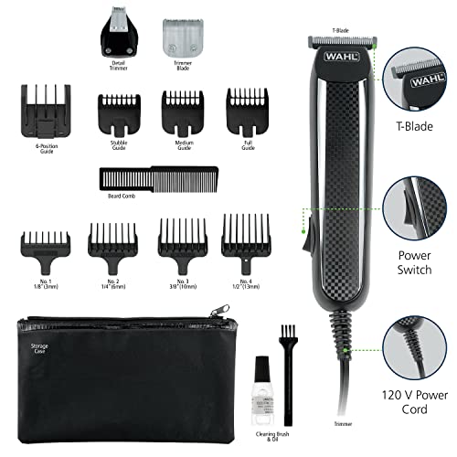 Wahl PowerPro Corded Beard Trimmer, Hair Clipper, Haircut Trimmer, Grooming D...