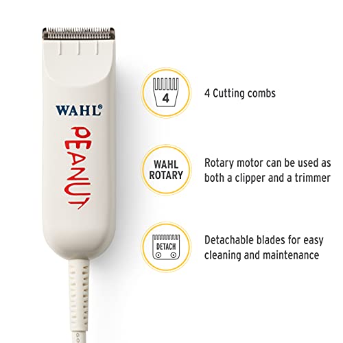 Wahl Professional Classic White Peanut Hair and Beard Clipper/Trimmer Model #...