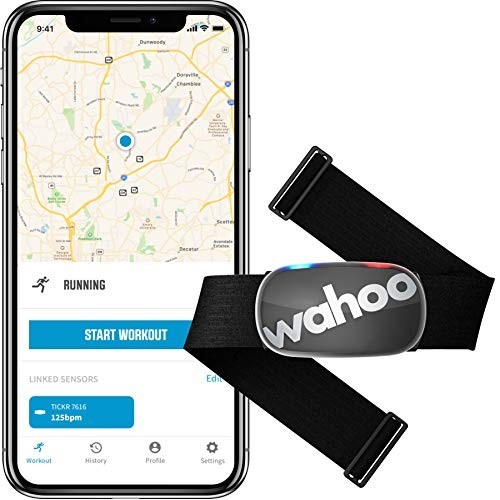 Wahoo Fitness TICKR Heart Rate Monitor, Stealth Grey