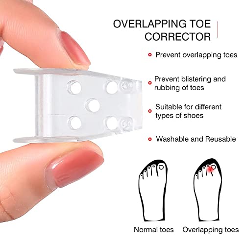 Gel Toe Separator for Overlapping Toes,Bunion Corrector for Big Toe,Hammer To...