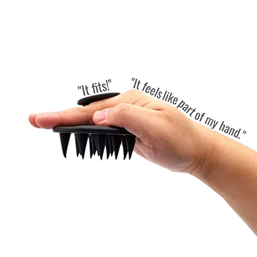 (2 Pack) Hair Shampoo Brush Head Scalp Massager Scrubber, Mold-free One-piece...