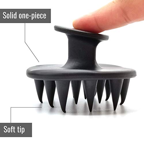 (2 Pack) Hair Shampoo Brush Head Scalp Massager Scrubber, Mold-free One-piece...