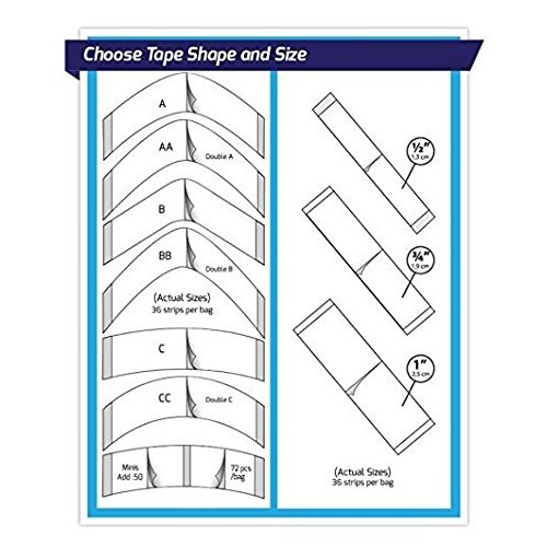 No-Shine Walker C Contour Mini Strips 72 tabs/pk