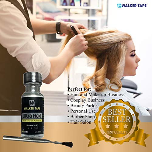 Ultra Hold Hair System Adhesive 0.5oz with Brush Applicator for Wig Glue | Sa...