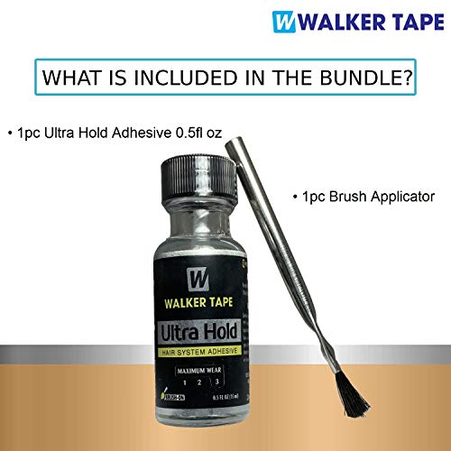 Ultra Hold Hair System Adhesive 0.5oz with Brush Applicator for Wig Glue | Sa...