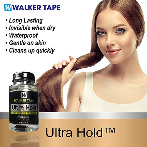 Ultra Hold Hair System Adhesive 3.4oz & 4oz C22 Citrus Solvent Wig Glue Remov...