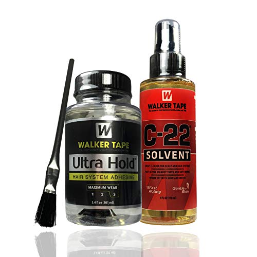 Ultra Hold Hair System Adhesive 3.4oz & 4oz C22 Citrus Solvent Wig Glue Remov...