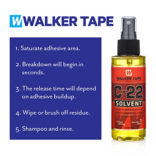 Walker Tape C-22 Solvent Spray Remover for Lace Wigs, Toupees, and Tape-in 10...
