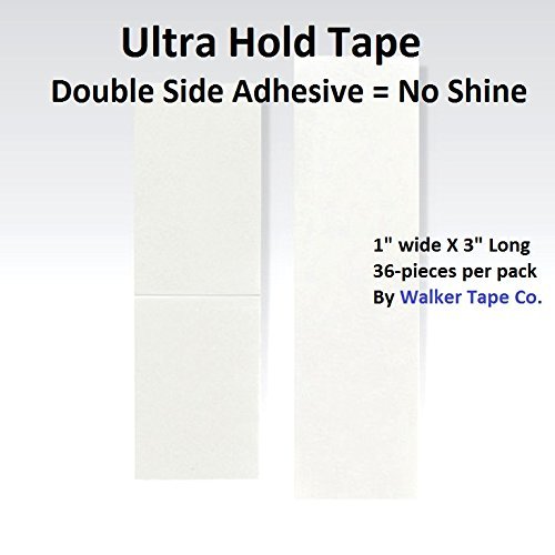 Walker Tape Hold Tape Adhesive 1" x 3" Straight for Lace Wig Hairpiece Toupee...