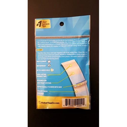 Walker Tape Lace Front Mini's Double Sided Wig Adhesive - Two Pack - 72 Mini'...