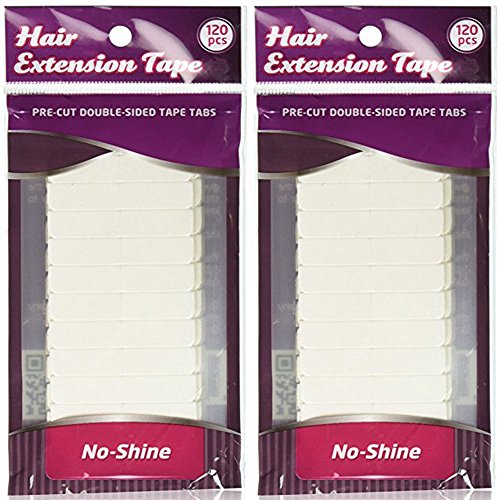 Walker Tape No Shine Bonding Double Sided, 4 cm x 0.8 cm, 120 Piece (2 Pack),...