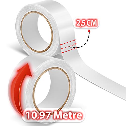 Walker 12 Yards Lace Front Support Tape (1/2 inch) For Toupee and Wig, Clear