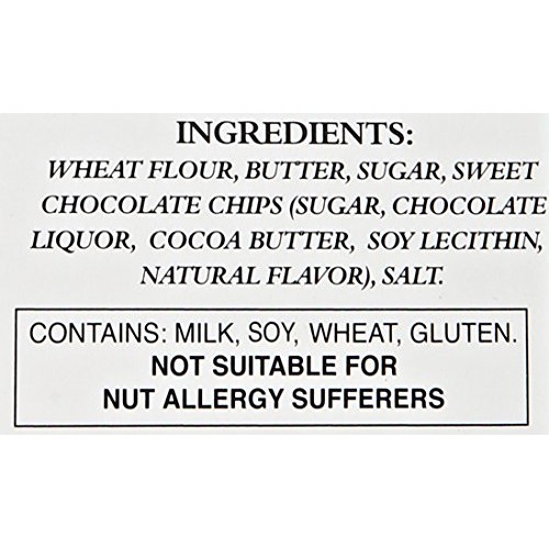 Walkers Shortbread Chocolate Chip Shortbread Cookies, 4.4 Ounce Box (Pack of 4)