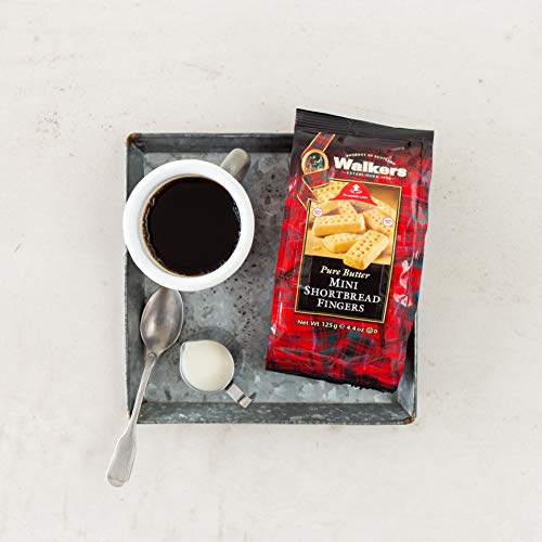 Walkers Shortbread Mini Fingers Shortbread Cookies, 4.4 Ounce Bag (Pack of 6)