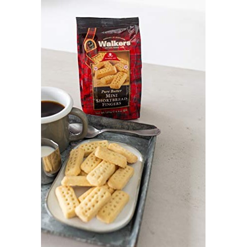 Walkers Shortbread Mini Fingers Shortbread Cookies, 4.4 Ounce Bag (Pack of 6)
