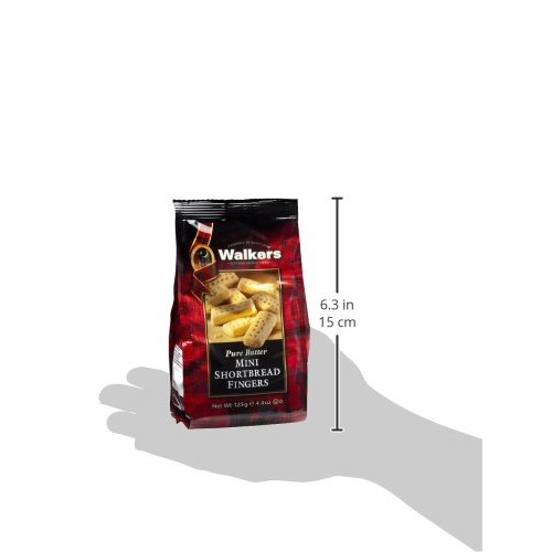 Walkers Shortbread Mini Fingers Shortbread Cookies, 4.4 Ounce Bag (Pack of 6)