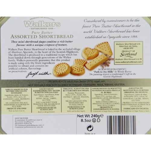 Walkers Shortbread Path To The Hills Assorted Shortbread Cookie Gift Tin, 8.5...
