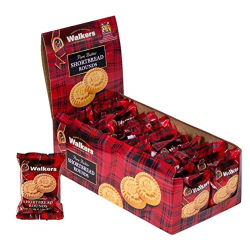 Walkers Shortbread Rounds Shortbread Cookies Snack Packs,1.2 Ounce (Pack of 22)