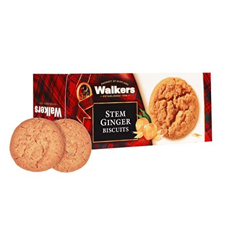 Walkers Shortbread Stem Ginger Scottish Cookies, 5.3 Ounce Box (Pack of 6)