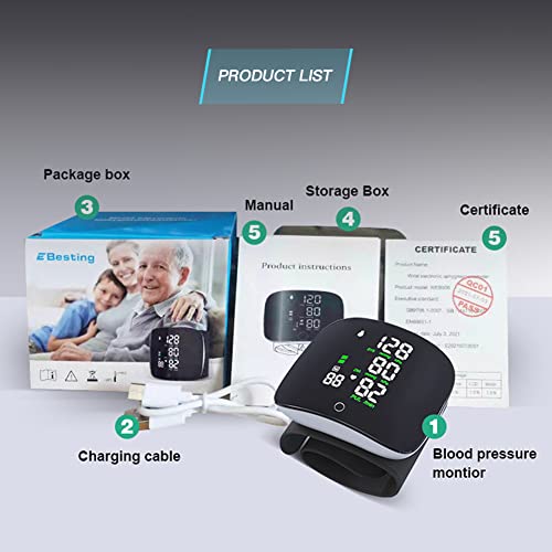 Blood Pressure Monitor with Speaker, Blood Pressure Machine Have Large LCD Di...