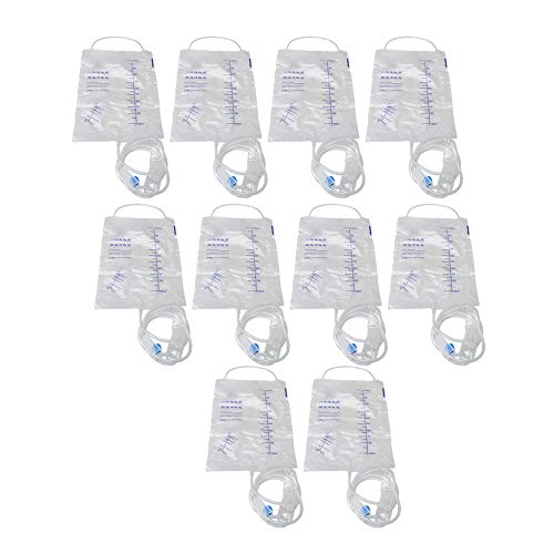 Walmine 10PCS Disposable Intestinal Irrigation Bags Detox Bag Kit Set Transpa...