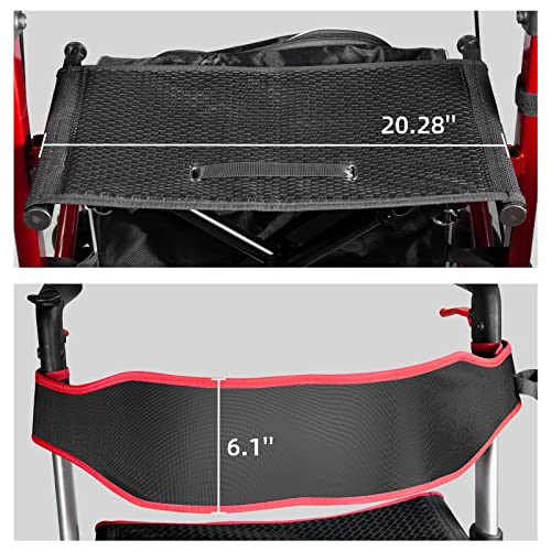 Walroll Heavy Duty Walkers for Seniors, Bariatric Walker Support Up 400lbs wi...