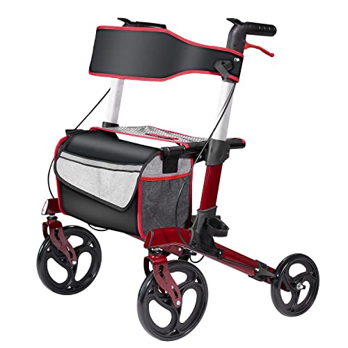 Walroll Heavy Duty Walkers for Seniors, Bariatric Walker Support Up 400lbs wi...