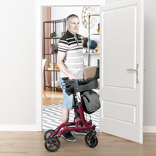 Walroll Walkers for Seniors, Rollator Walker Folding Lightweight Rolling Walk...