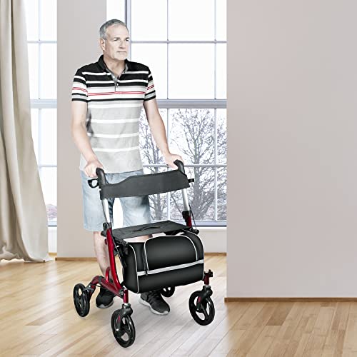 Walroll Walkers for Seniors, Rollator Walker Folding Lightweight Rolling Walk...