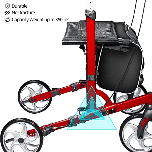 Walroll Walkers for Seniors, Upright Rollator Walker with Seat, Lightweight S...