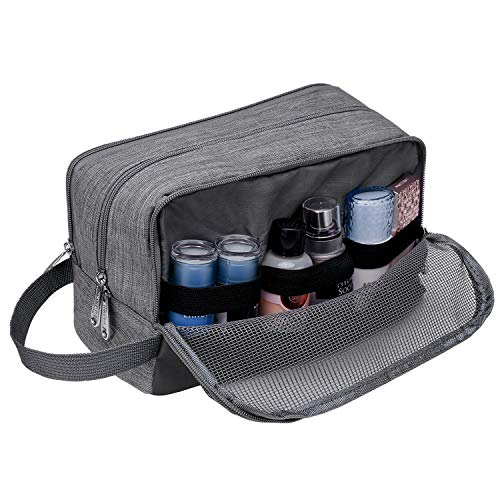 Toiletry Bag Small Nylon Dopp Kit Lightweight Shaving Bag for Men and Women (...