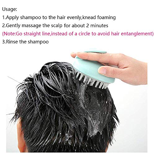 Vinerstar Manual Scalp Massagers Shampoo Massager Brush Hair Head Massager Sc...
