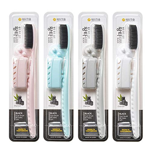 WANGTA Toothbrush 4pcs, Twice as Wide as Regular Brush Head, Wide Toothbrush,...
