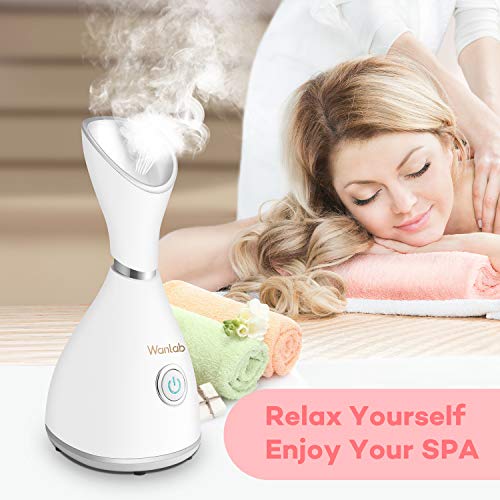 Portable Nano Ionic Facial Steamer Warm Mist Face Cleaner Home Skin Spa Steam...