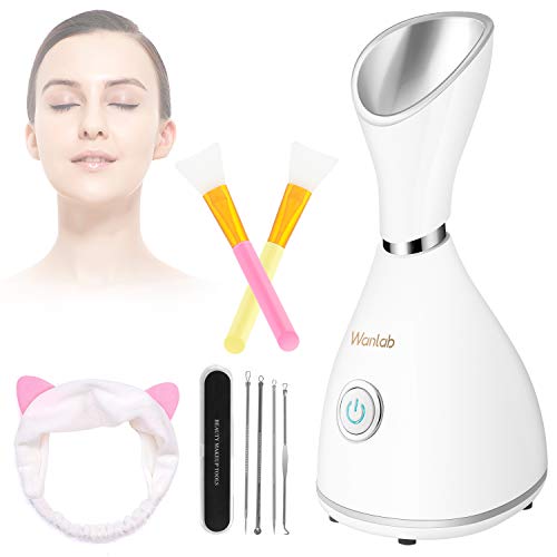 Portable Nano Ionic Facial Steamer Warm Mist Face Cleaner Home Skin Spa Steam...