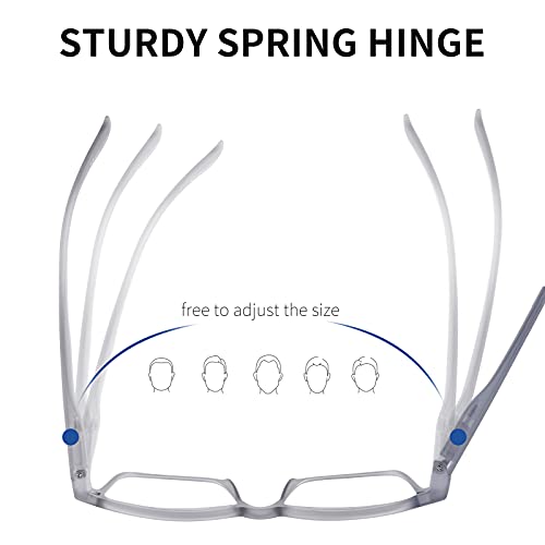 WANWAN Reading Glasses with Spring Hinges Men Women Reader Magnet Polarized S...