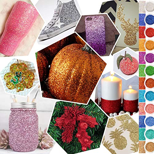 Warmfits Holographic Nail Glitter 12 Colors Holo Laser Superfine Cosmetic Fes...