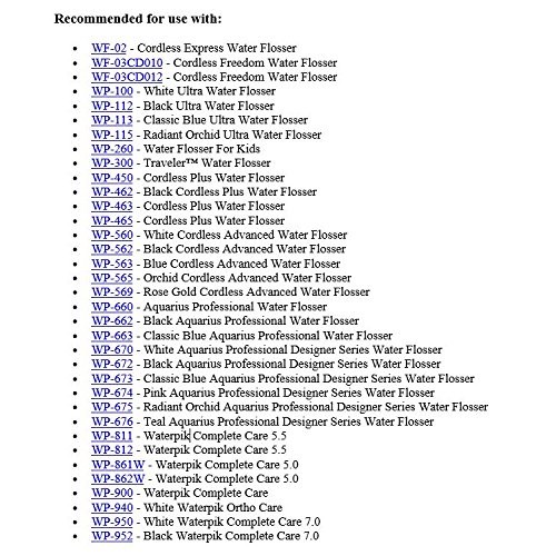 Waterpik Genuine Plaque Seeker Replacement Tips, Water Flosser Tip Replacemen...