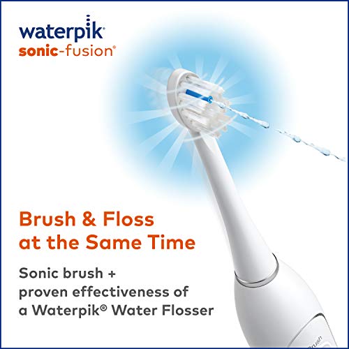 Waterpik Sonic-Fusion Professional Flossing, Electric Toothbrush & Water Flos...