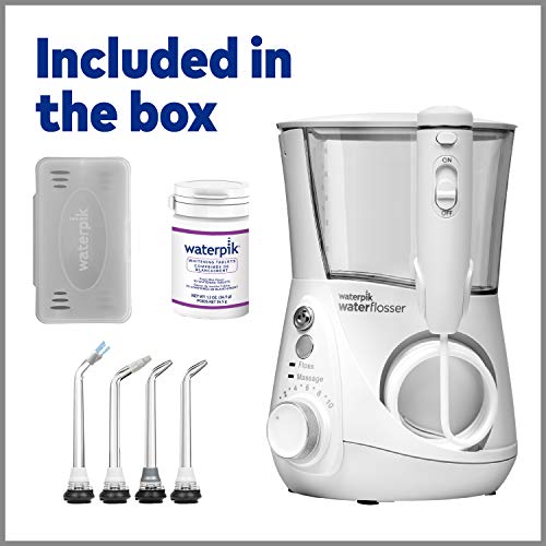 Waterpik Whitening Water Flosser, White (WF 05) Electric Oral Irrigator Floss...