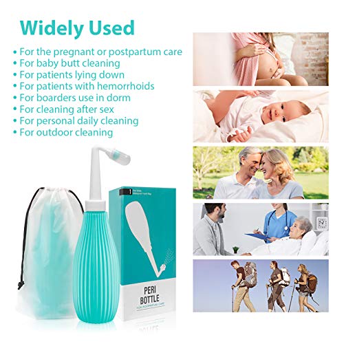 Peri Bottle for Perineal Care-Baby Travel Bathing kit, upside down peri bottl...