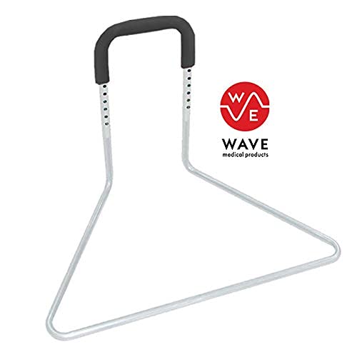 Wave Medical Height Adjustable Bed Assist Bar | Bed Rails for Seniors & Elder...