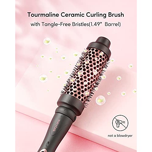 Wavytalk 5 in 1 Curling Iron,Curling Wand Set with Curling Brush and 4 Interc...