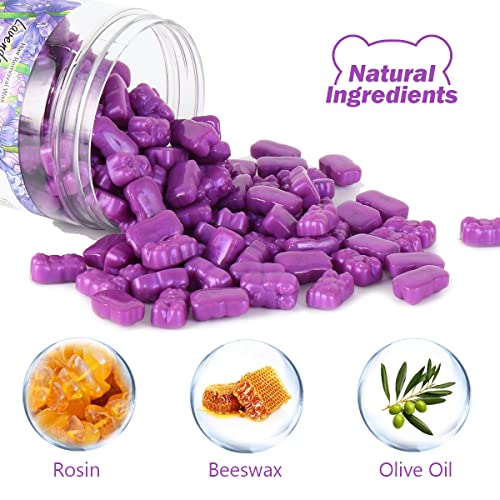 Hard Wax Beads for Hair Removal - Depilatory Wax Bear Strip Free Glitter Waxi...