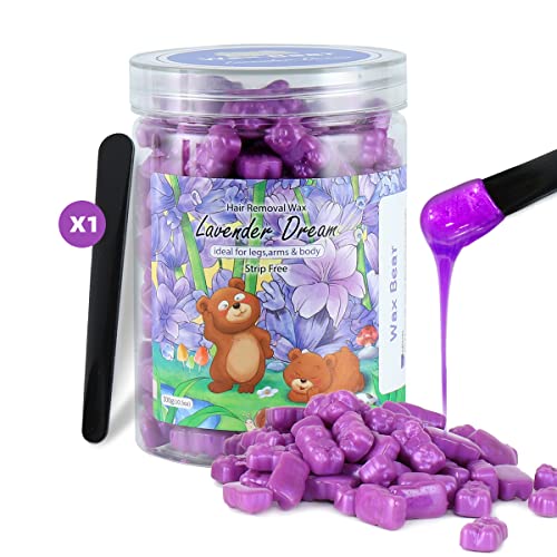 Hard Wax Beads for Hair Removal - Depilatory Wax Bear Strip Free Glitter Waxi...