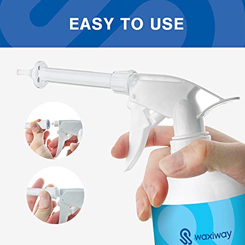 WAXIWAY Ear Wax Removal Kit – Ear Cleaning Kit with Spray Bottle, Ear Syringe...
