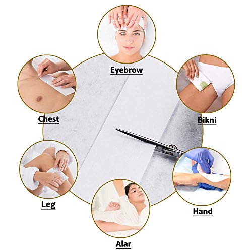 waxkiss Beauty Non-woven Waxing Strips for Facial & Body & Leg Epilating for ...