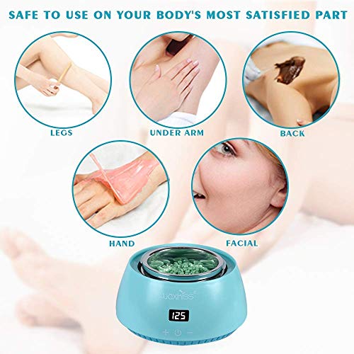 Waxkiss Electric Hot Wax Warmer Machine for Hair Removal,Touch Control Displa...